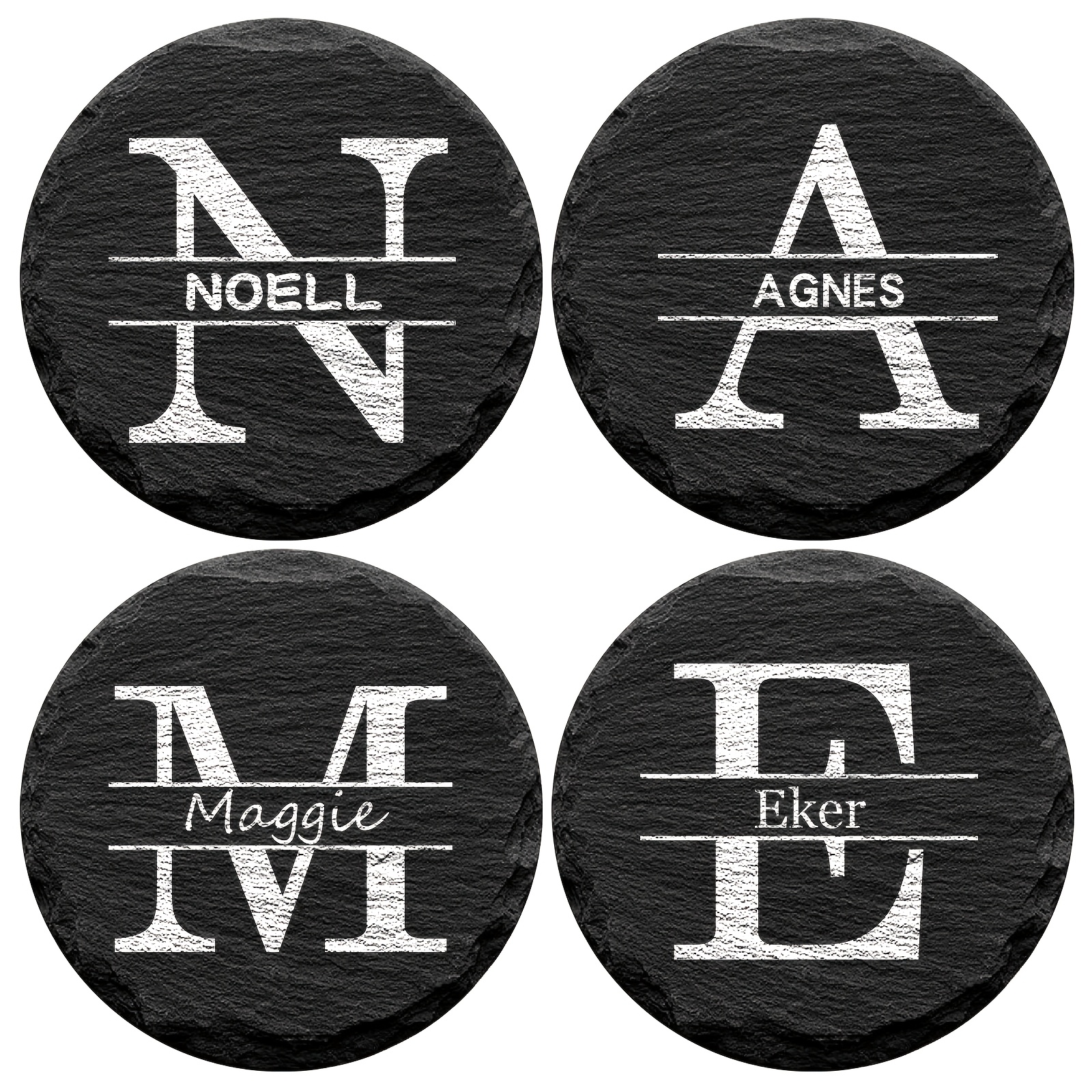 Custom Marble Coasters, 10pcs Personalized Heat-Resistant